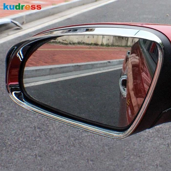 

For Hyundai Kona Encino Kauai SUV 2017 2018 2019 2020 Chrome Rear View Mirror Rain Shield Visor Cover Trim Car-styling