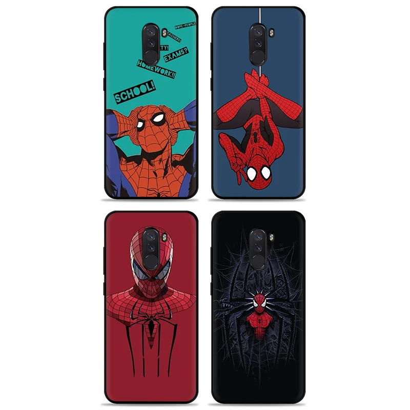 Супергероев Marvel Человек Паук силиконовый чехол для телефона для Xiaomi 5X6 6X A1 A2 8 Lite 9 9se макс 3 F1 9T A3 pro CC9e
