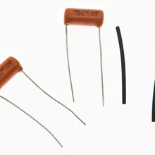 KAISH 2 шт. бас-гитары стетоскоп спрэга 715P оранжевый падение Кепки acitors 0,1/0,015/0,022/0,033/0,047/0,068 мкФ 100 v/200 v/400 v/тон Кепки