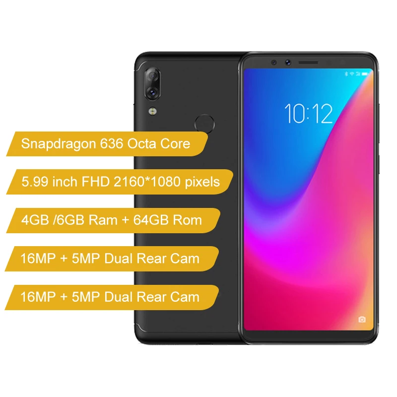 Global Version Lenovo K5 Pro 4050mAh 4GB+64GB Four Cameras 5.99inch Mobile Phone 18:9 Snapdragon636 Octa Core 4G LTE Smartphone Global Version Lenovo K5 Pro 4050mAh 4GB+64GB Four Cameras 5.99inch Mobile Phone 18:9 Snapdragon636 Octa Core 4G LTE Smartphone