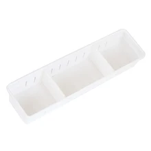 HOT GCZW-Adjustable New Drawer Organizer Домашняя кухонная доска Divider Makeup Storage Box Pencil Jewelry Organizer White