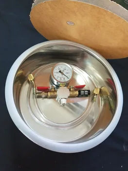 

0.8 Gallon 220MM*80MM Stainless Steel Vacuum Chamber with Pump 220V/110V Vacuum Pump