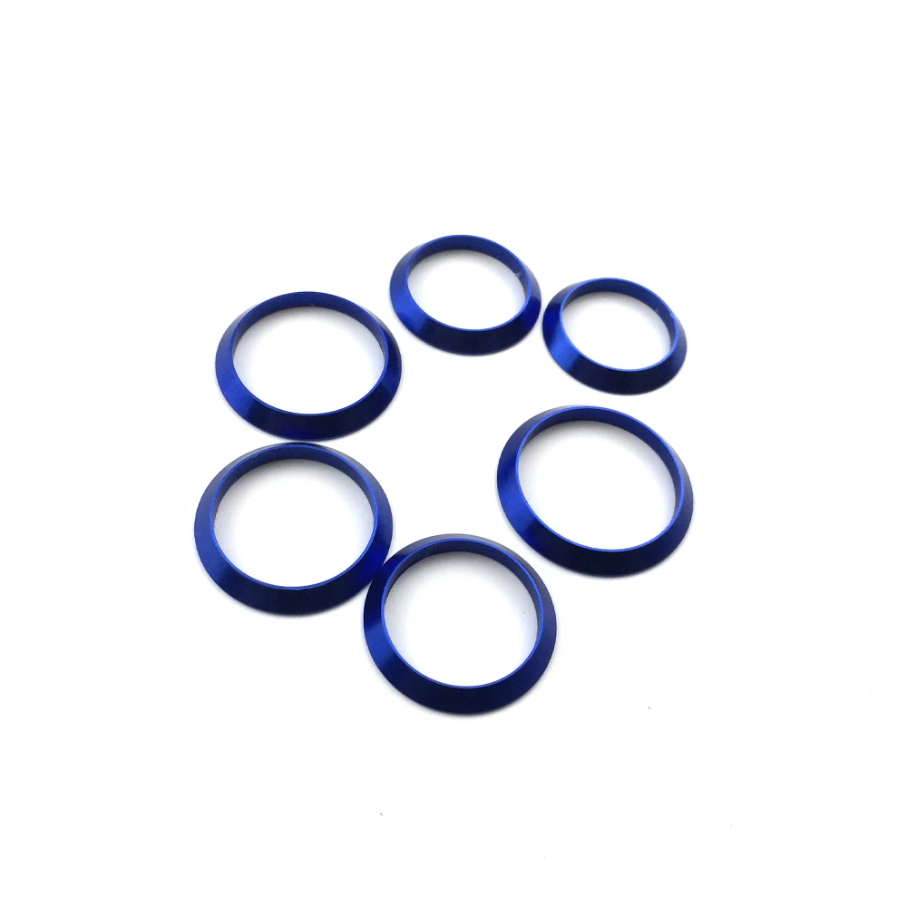 NooNRoo декоративное кольцо для обрезки удочки Контактное кольцо для проверки обмотки DIY Удочка алюминиевая Часть Ремонт компонентов смешанный размер