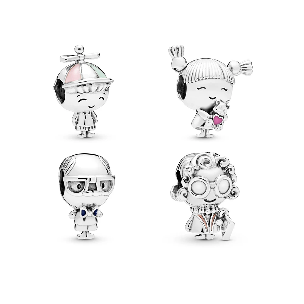 

Mom Script Charm 100% Real 925 Sterling Silver Animals Charms Fit Original Bracelet Diy Jewelry