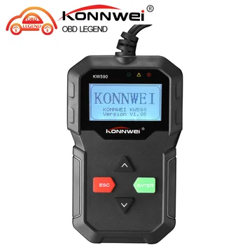 

KONNWEI KW590 OBD2 ODB II Auto Code Reader Scan Tool Automotive Scanner Multi-languages Car Diagnostic Tool Better than ELM327