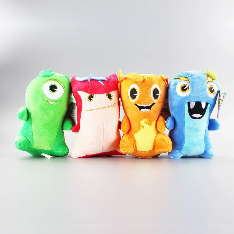 

4Pcs/Lot 19CM Anime Cartoon Slugterra Plush Toys Soft Stuffed Animal Dolls