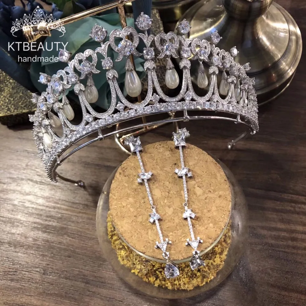 

New Luxury Zircon Crown Bridal Tiaras Rhinestones Women Royal Bridal Queen Princess Pageant Party Crown Bridesmaids 142