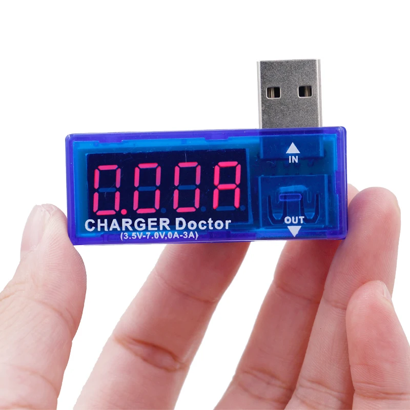 

Electronics Digital USB Mobile Power Charging Current Voltage Tester Meter Mini USB Charger Doctor Voltmeter Ammeter 30%off