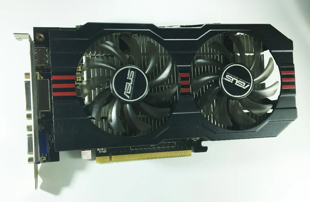 Видеокарта ASUS GTX750-DF-1GD5 видеокарты GTX 750 1 ГБ 128 бит GDDR5 для nVIDIA Geforce GTX750 Hdmi Dvi VGA ti 1050 1050ti