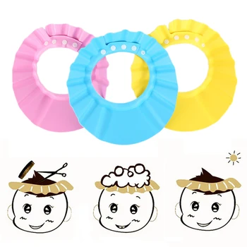 

Kids Bath Visor Hat,Adjustable Baby Shower Cap Shower Caps Baby Care Wash Hair Shield Adjustable Baby Shampoo Cap for Baby