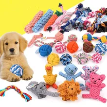 Игрушки для домашних животных для больших собак, сопротивляющиеся укусам, Интерактивная игрушка из хлопковой кости, игрушка для щенков, маленькая игрушка для собак, жевательный узел, чистка зубов