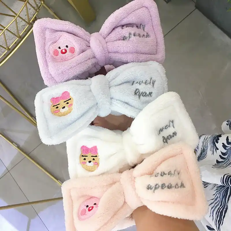 Cute Girl Net Red Hair Band Cartoon Ass Peach Embroidery Short