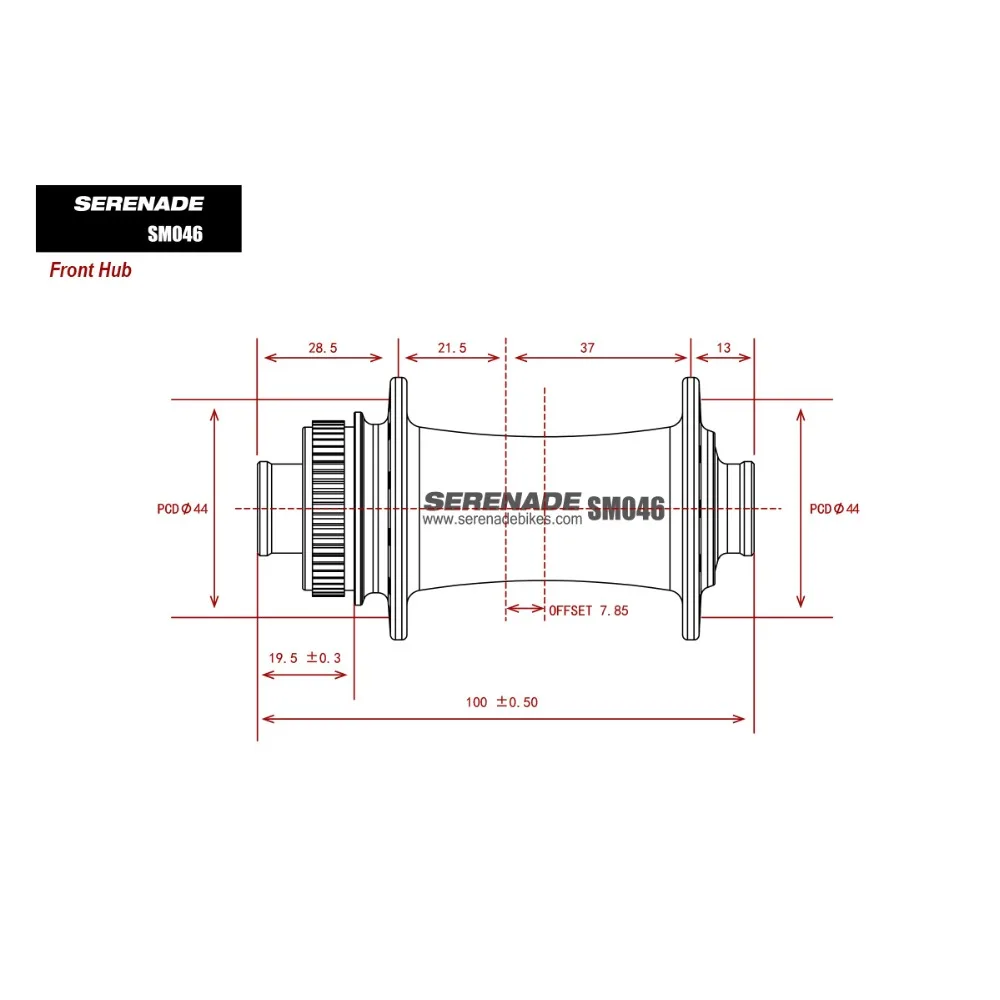Disk_road_mountain_bike_wheels_hubs_serenade_SM046_Front
