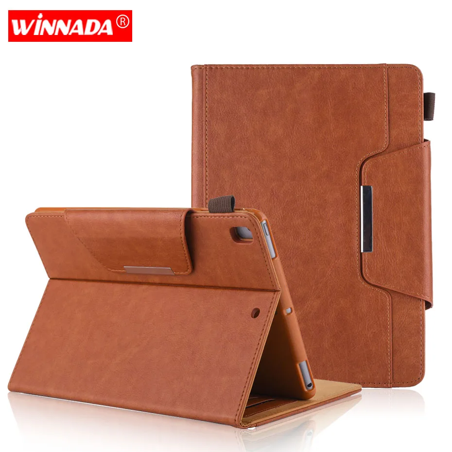 

For ipad 2018 case luxury Business Pocketbook PU Leather Full Protective Shell Smart Cover for ipad air 2 pro 9.7 2017 2018 case
