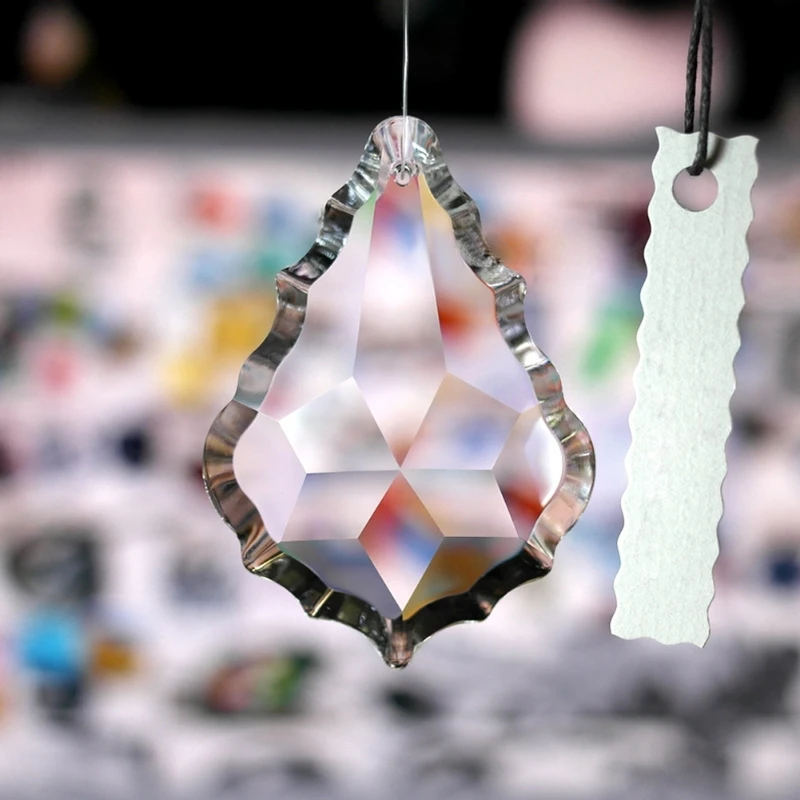 Прозрачное стекло люстры кристаллы лампы Призмы детали Висячие капли Подвески 38 мм