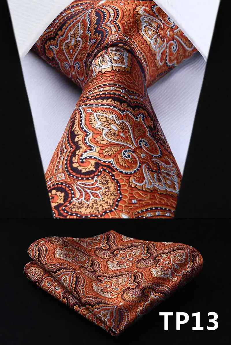HISDERN, вечерние, свадебные, 3,4 дюймов, шелковый галстук, платок, тканый мужской галстук, галстук, карманный квадратный# TP01 - Цвет: TP13