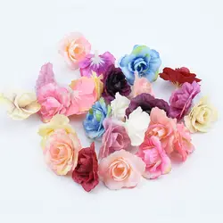 10 штук шелковые розы головок Искусственные растения декоративные цветы венки diy Подарочная коробка для конфет Главная Свадебные украшения