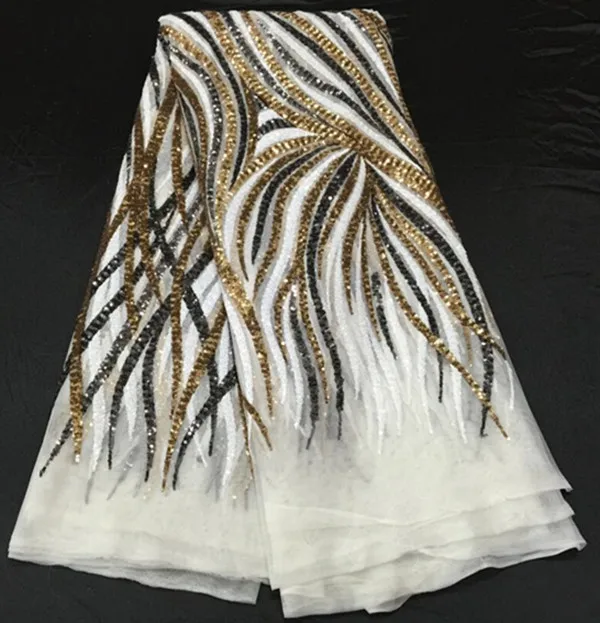 black gold lace fabric