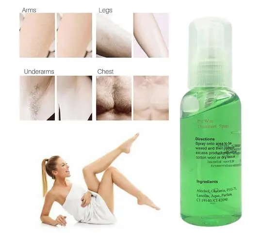 

Health Smooth Body Hair Removal Spray Pre & After Wax Treatment Liquid Hair Removal Waxing Sprayer