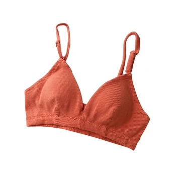 

Push Up Cotton Sling Seamless Sexy Bras Underwear Women Bralette Small Chest Flat Tube Top Girls Wrapped Chest Lingerie Solid