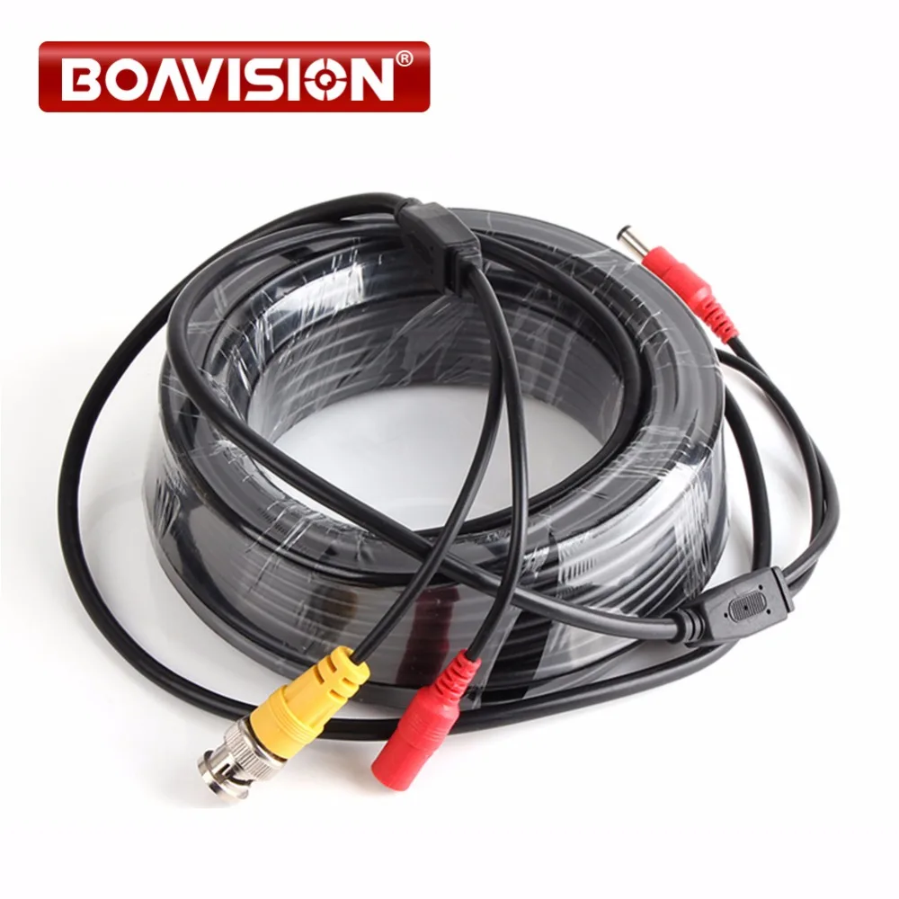 15M BNC Cable Video Output CCTV Cable BNC DC Plug Cable for Analog High Definition Array IR CCTV Camera Surveillance System