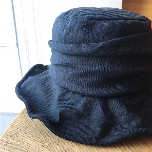 [La MaxPa] Лето Осень Новая мода черный цвет складной купол Повседневная универсальная темпераментная шляпа женские рыбацкие шляпы