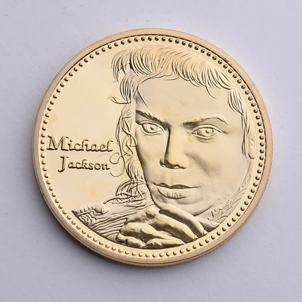 

The King of Pop Michael Jackson Commemorative Coins Gold Plated Coin Souvenir