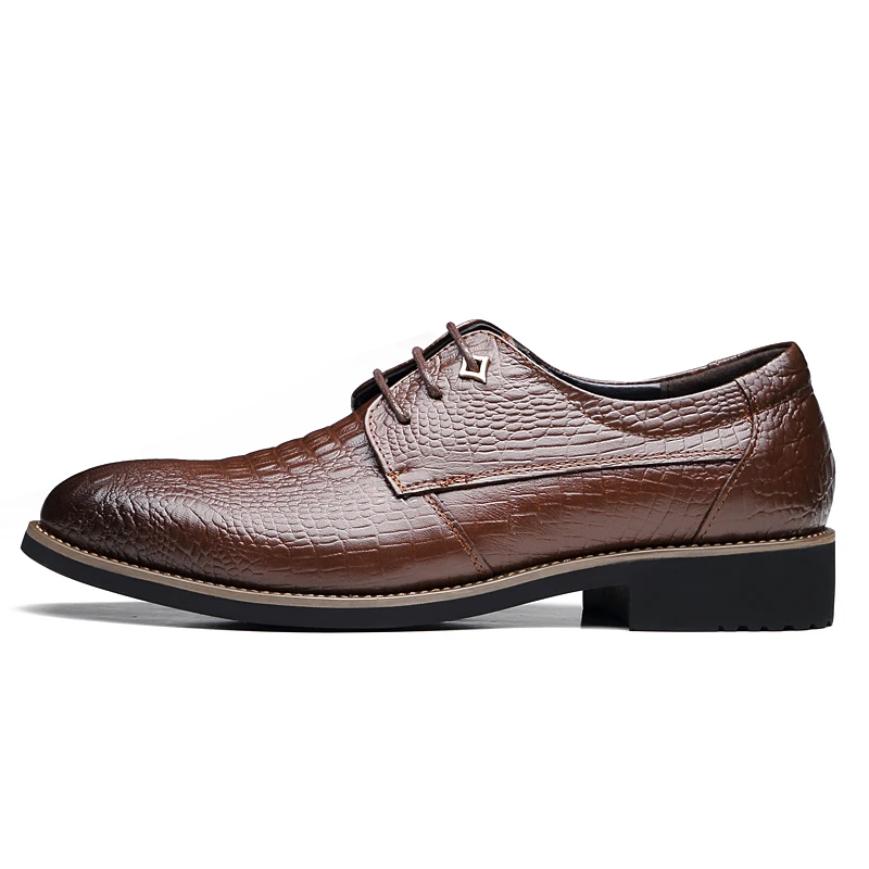 MYCOLEN/Мужские броги из натуральной кожи в деловом стиле; мужская обувь с узором «крокодиловая кожа»; Роскошные Мужские модельные туфли;