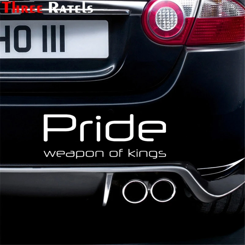 Three Ratels TZ 1015 11*30см 1 4шт прикольные виниловые наклейки на авто Pride weapon of kings машину