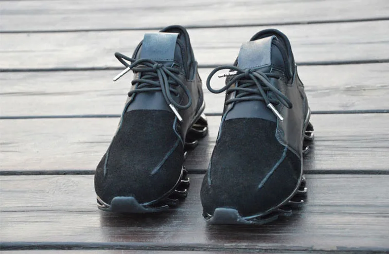 Повседневная обувь в европейском стиле; Мужская зимняя обувь из натуральной кожи; Новинка; модная мужская обувь наивысшего качества; однотонная Обувь На Шнуровке; большие размеры - Цвет: black
