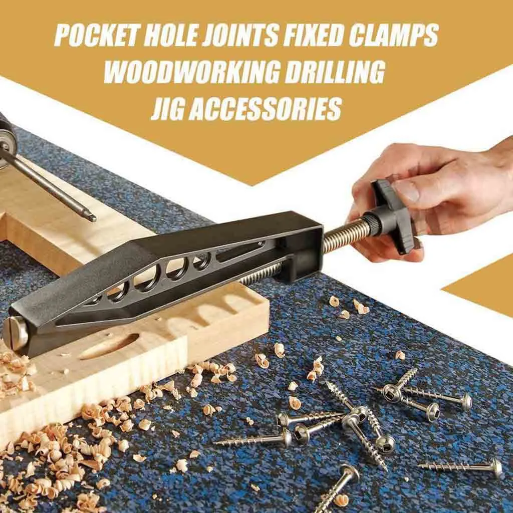 New Pocket Hole Joints fixed Slant Hole Pull Clip Woodworking Hole Drilling Jig Multi-function angle clamp holder hot sale