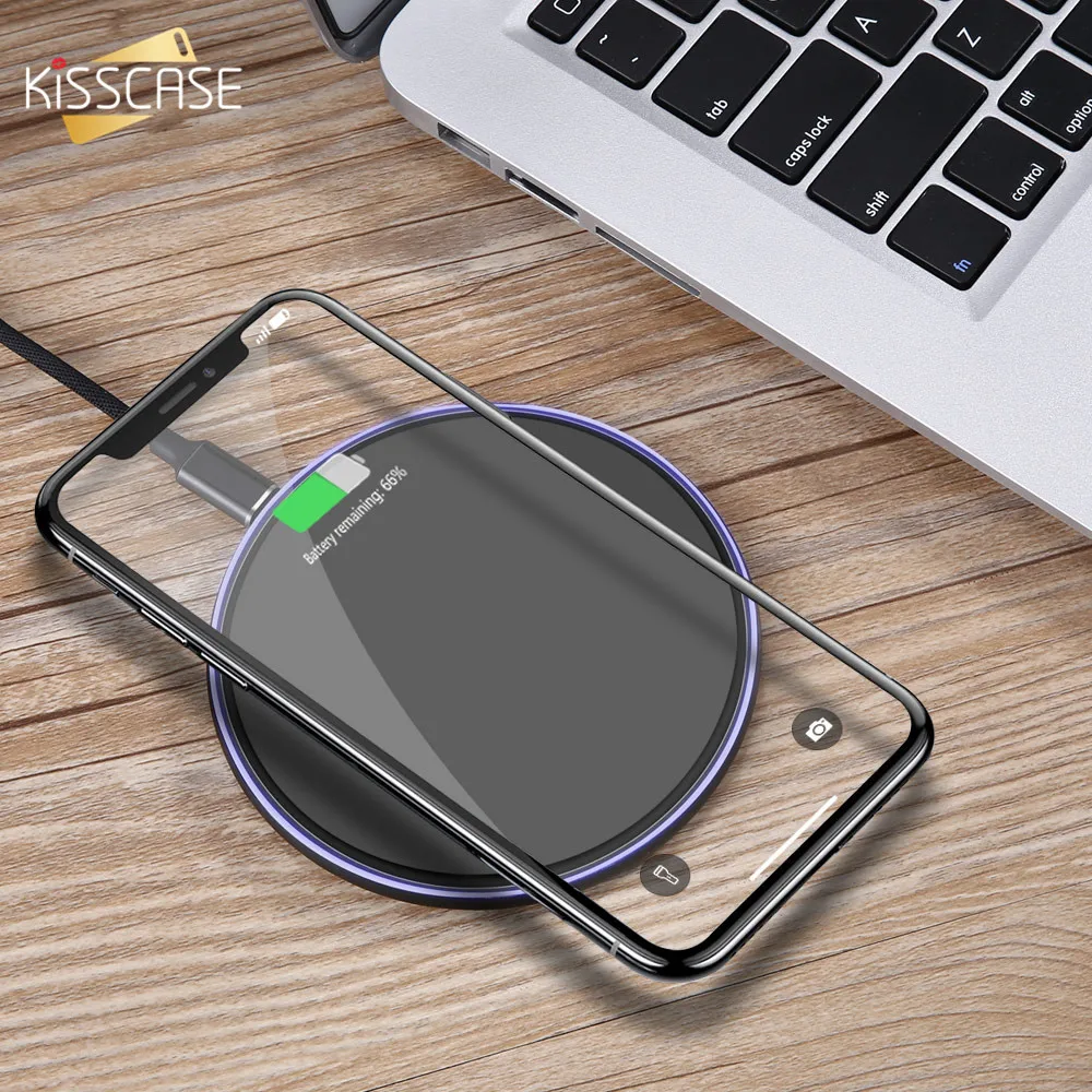 

KISSCASE 10W Qi Wireless Charger For iPhone XS Max XR XS X 8 Plus Mirror Fast Wireless Charger For Samsung Galaxy Note 9 8 S10