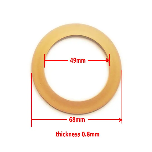 1 шт. поршневое кольцо 49*68*0,8, тефлоновое кольцо для безмасляного воздушного компрессора, запасные части