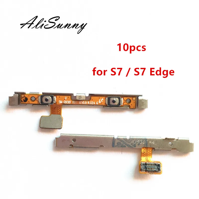 AliSunny 10 шт. гибкий кабель с боковой кнопкой громкости для SamSung Galaxy S7 G930F и Edge G935F переключатель вкл.|flex cable for