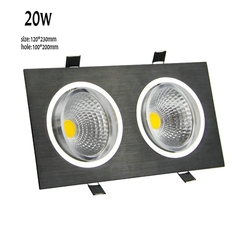 Buy 1pcs/lot 20w non dimmable Recessed Double Head Cob