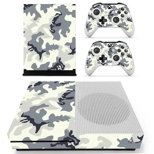 YS-xboxoneS-0037 Камуфляжная наклейка для microsoft Xbox One S и 2 контроллера для Xbox One S Skins виниловая наклейка - Цвет: YS-xboxoneS-0037