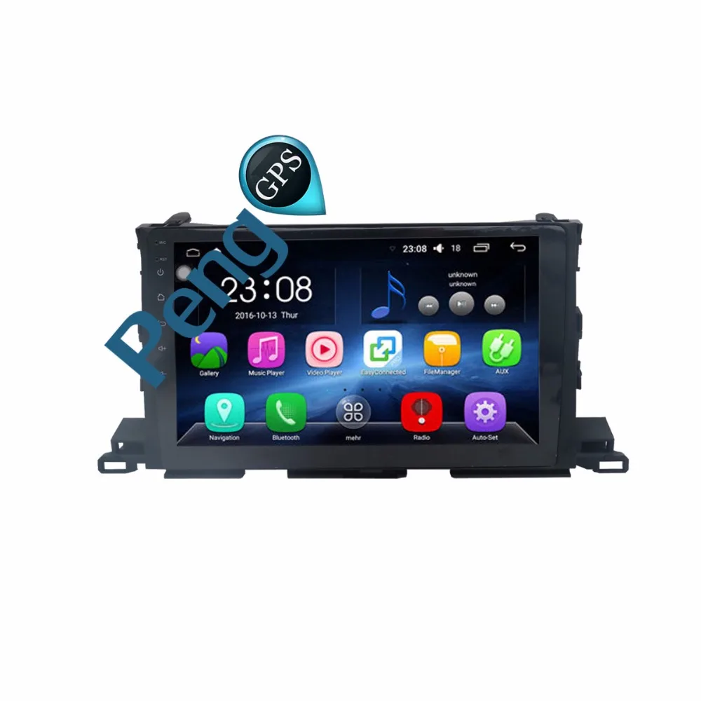 Flash Deal 2 Din Quad 10.2 inch Core Android 6.0 Car GPS DVD Player Radio for Toyota Highlander 2015 2016 2017 GPS Navigation WIFI Headunit 1