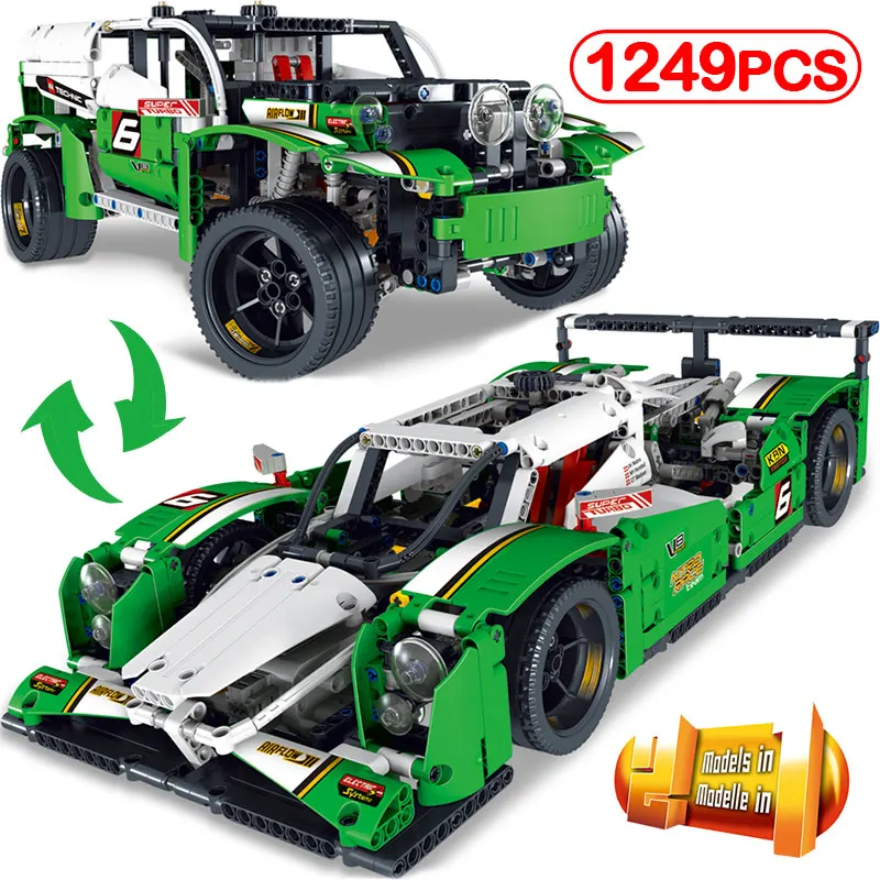 

1249pcs/ Formula Racing Car DIY Technic Series Race Model Blocks Children's Gift Educational Toys