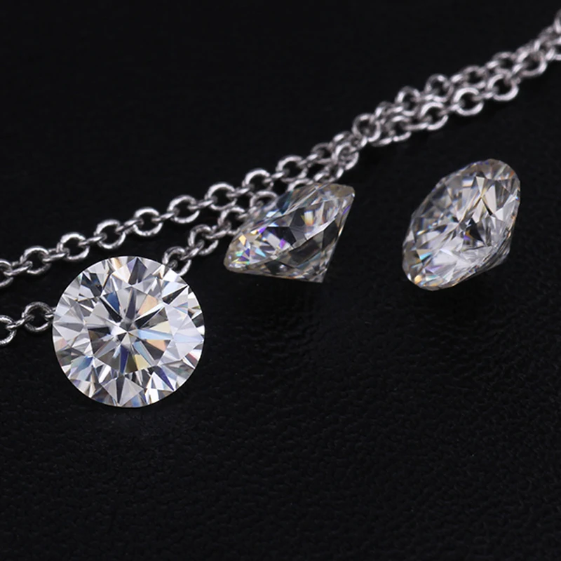 Forever brilliant круглой огранки EF 0.8ct 6 мм чистый белый синтетический Муассанит Бриллианты камень