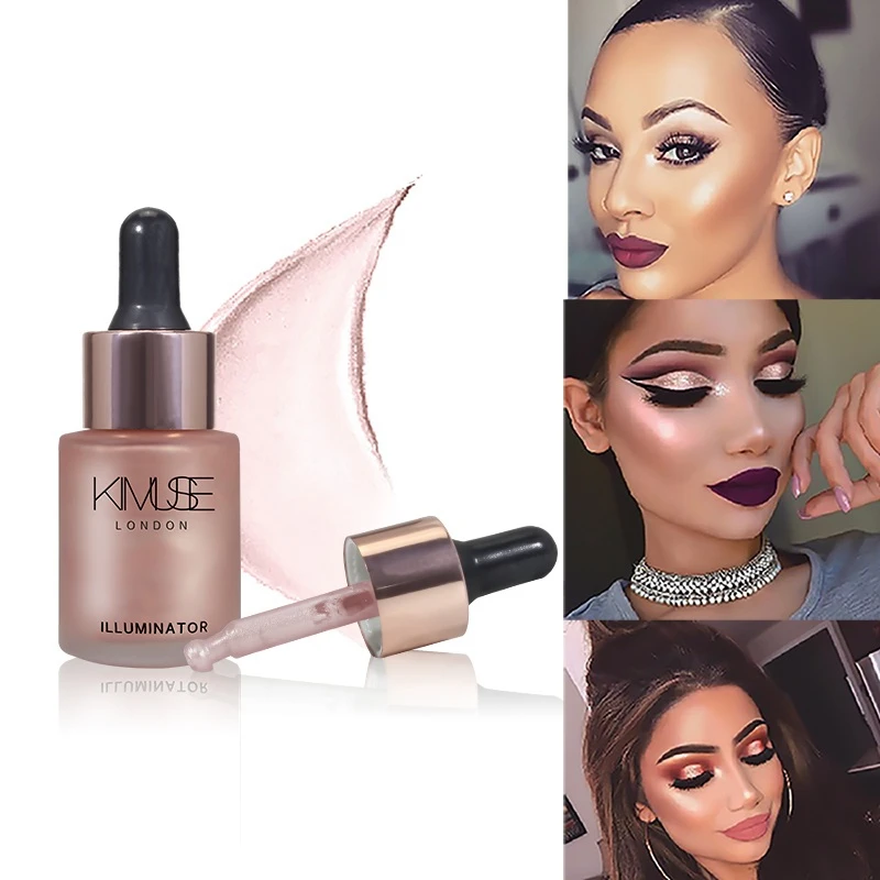Жидкий текстовый маркер Make Up хайлайтер тональный крем перламутровый для лица светящийся ультраконцентрированный