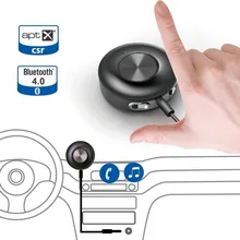 Avantree Utilisation De la Voiture Bluetooth 4.0 AUX Récepteur aptX pour Qualité Musique et Appel En Streaming à Voiture Stéréo Sans Fil Mains Libres-Cara II