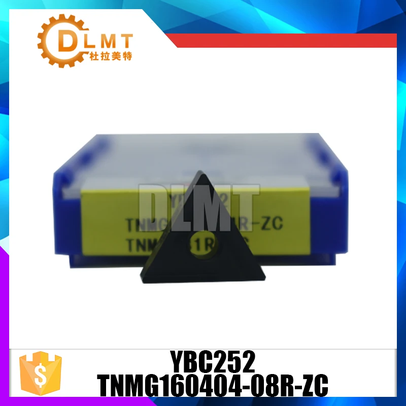 10 шт./компл. YBC252 TNMG160404R-8R-ZC ЧПУ твердосплавный вставки для Сталь обработки