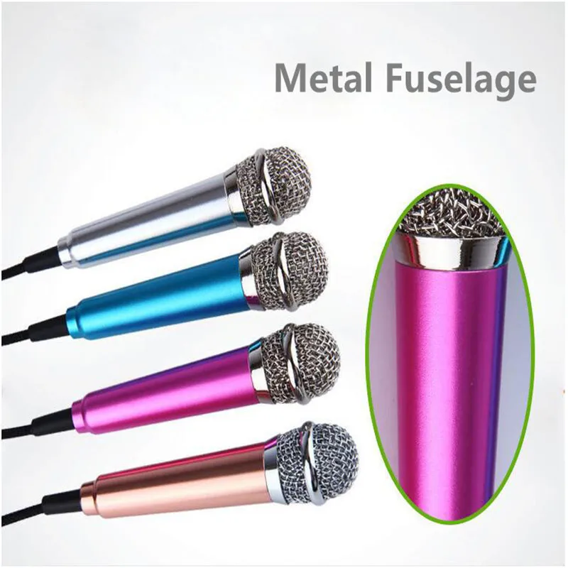 5 Personal Microphone Network Anchor Stereo Sound Phone Mini Microphone for iPhone Xiaomi Samsung Phone 3.5mm Mini Wired Condenser