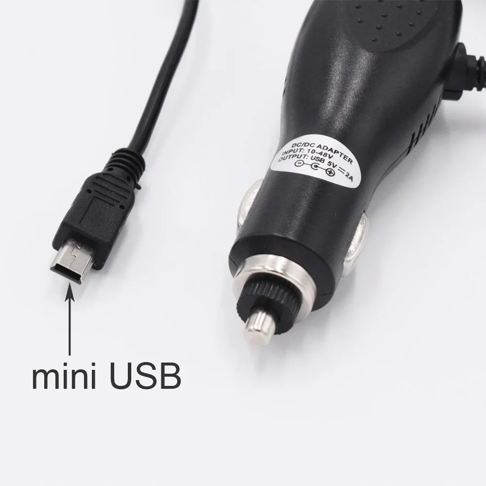 XCGaoon мини Переходник USB для зарядки в машине для автомобиля dvr камера/gps/Pad, вход DC 12 V-24 V Выход 5V 2A, длина кабеля 3,5 m 11.4ft