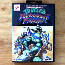 Turtles Tournament Fighters 16 Bit MD Game Card with Retail Box for Sega MegaDrive & Genesis Video Game console system