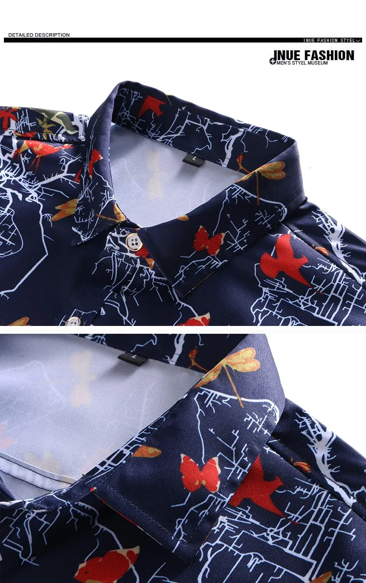 Высококачественная Мужская рубашка с принтом, фирменная новинка, Осень-зима, с длинным рукавом, мужские повседневные рубашки размера плюс 7XL 6XL 5XL, деловая мужская рубашка
