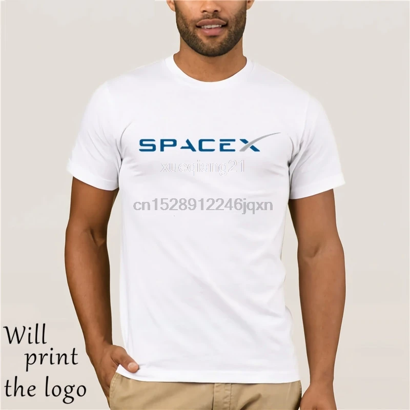 SpaceX Space X Logo футболка Мужская популярный классный на заказ короткий рукав