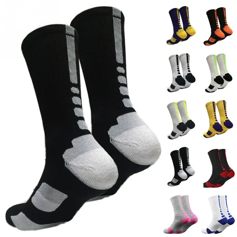 

Thicken Towel Men Socks Sport Professional Basketball Elite Sock Outdoor Athletic Sport Socks Cycling Bicycle Bike Socks