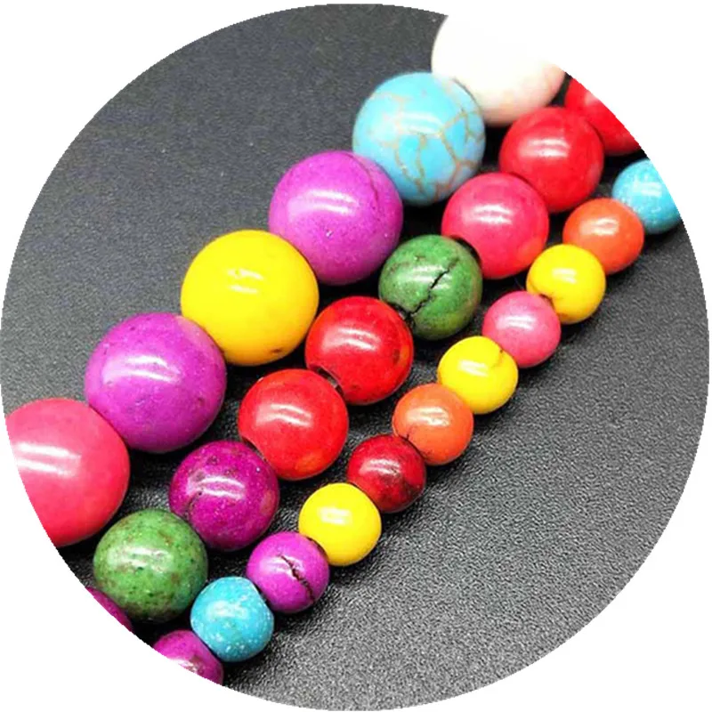 Buy 100/70/50pcs/lot 4/6/8mm Cheap Beads Random Color