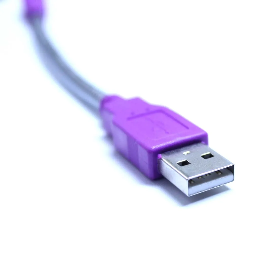 purple color usb a male to micro usb cable with metal sleeve usb cable purple for 3d glasses